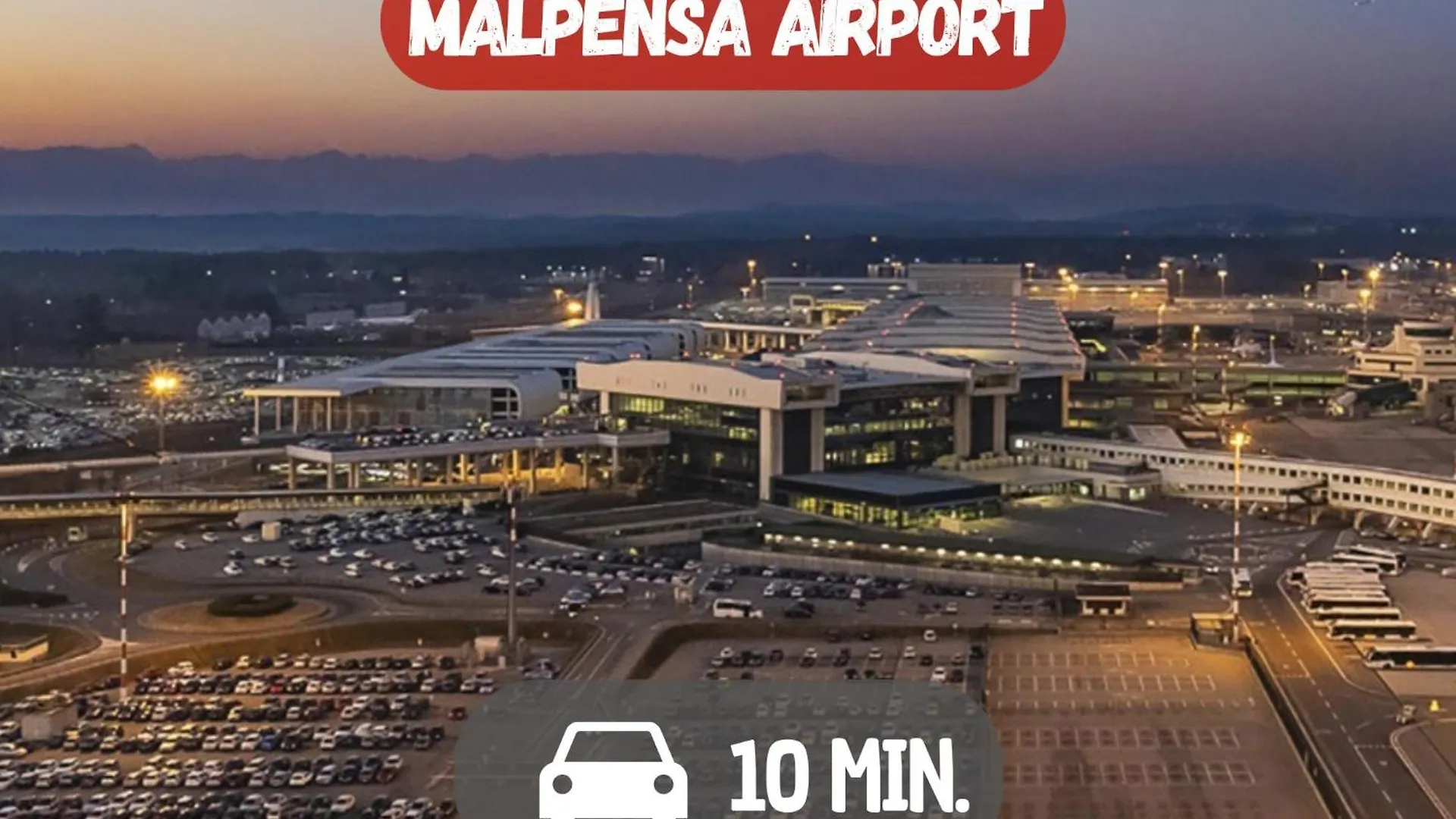 Apartment Ferienwohnung 10' Malpensa Airport, Alongside Train Station Casorate Sempione